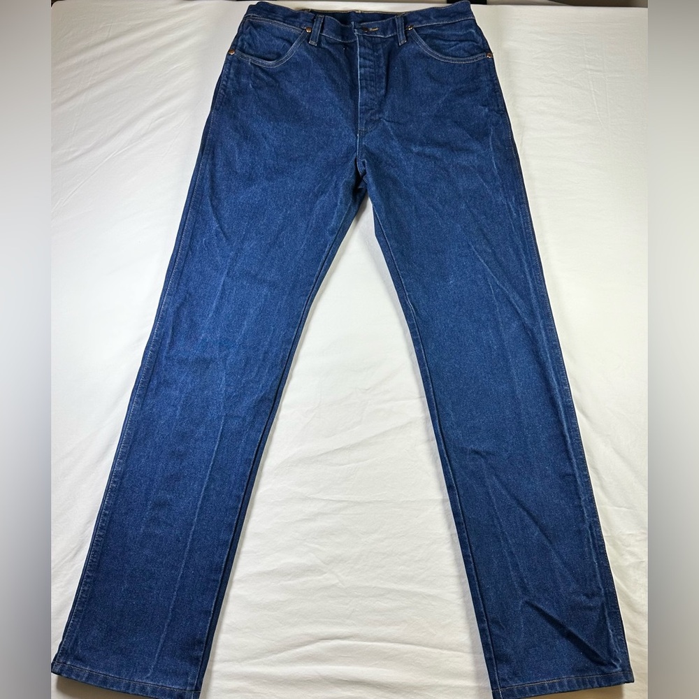 Wrangler Cowboy Cut Jeans 13MWZ Mens 34x33 Dark Wash Western Denim